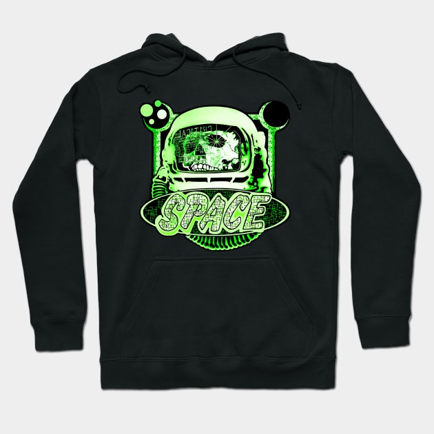 Skull Spaceman Hoodie by SvanO Design